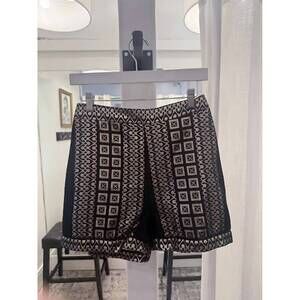 NEW LACE THE LABEL women's metallic shorts in black gold